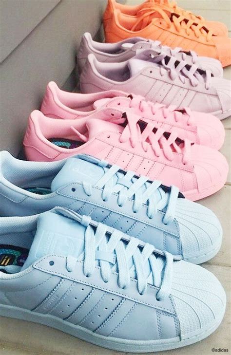 Adidas pastel shoes women